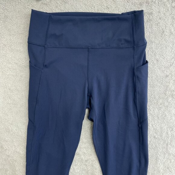 NWOT Fabletics Tight Women's XL Navy Blue High Waisted Leggings With Side Pocket - Picture 8 of 10